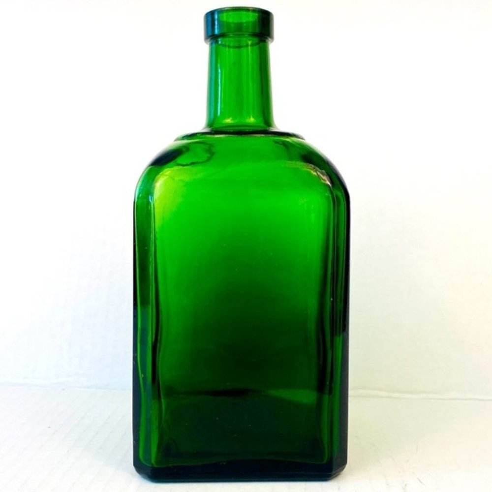 glass bottle green vase jug translucent